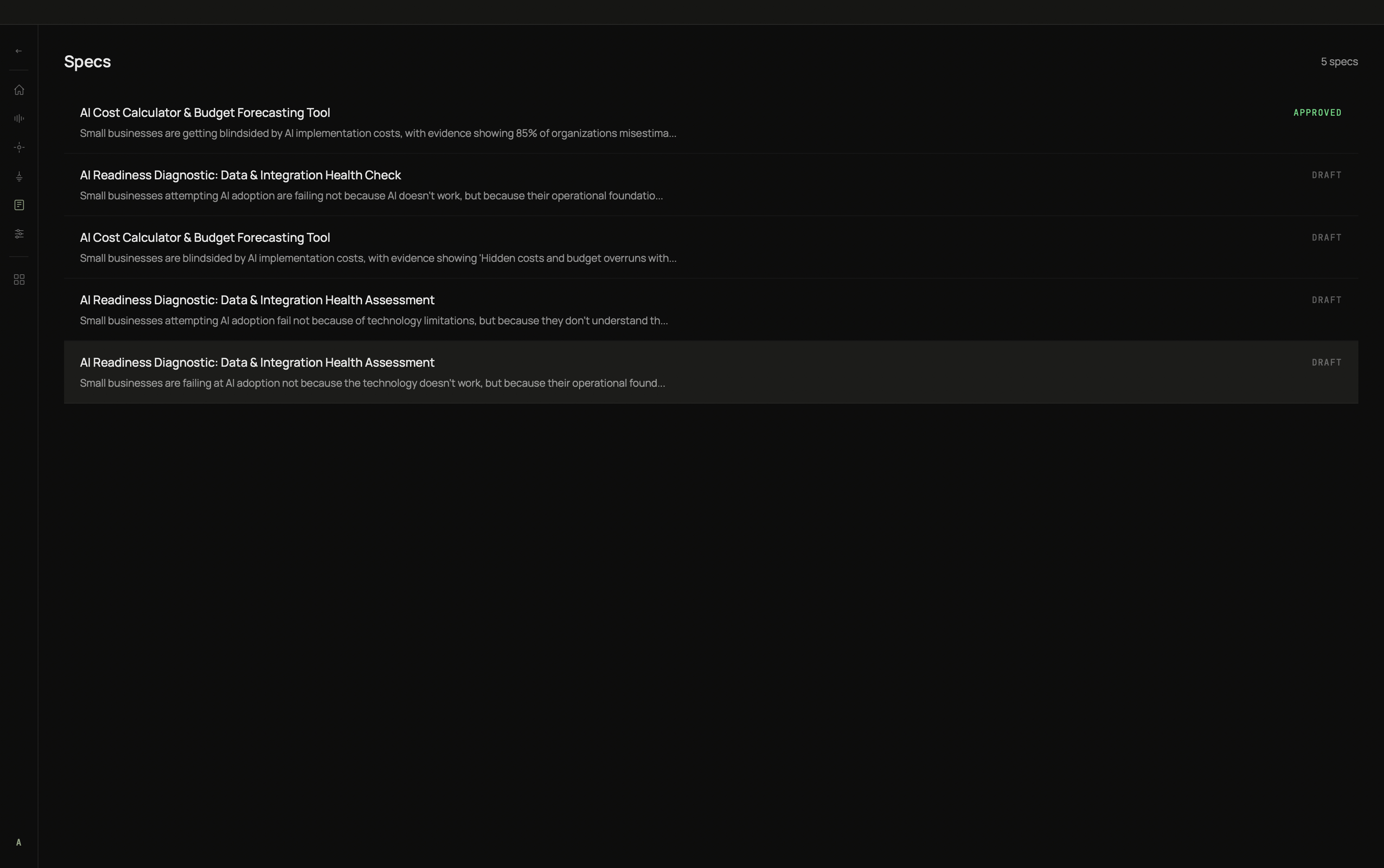 ARK Spec — Specs engineers trust